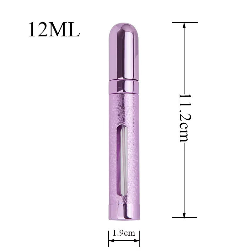 12ML Portable Mini Travel Perfume Bottle Atomizer Refillable Empty Cosmetic Spray Bottle for Women & Men Spray Scent Aftershave