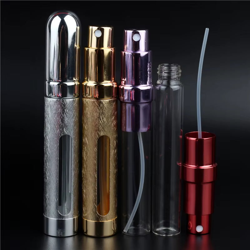 12ML Portable Mini Travel Perfume Bottle Atomizer Refillable Empty Cosmetic Spray Bottle for Women & Men Spray Scent Aftershave